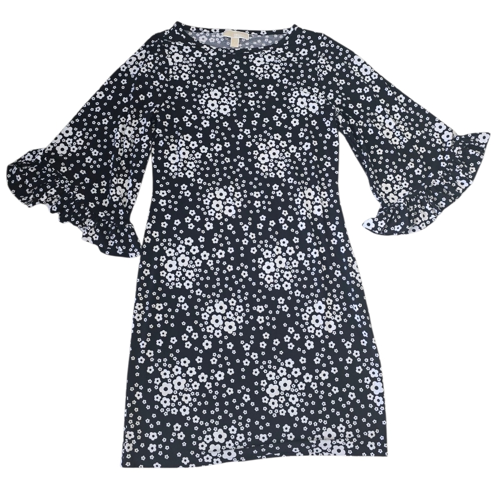 Michael Kors Floral Bell Sleeve Dress